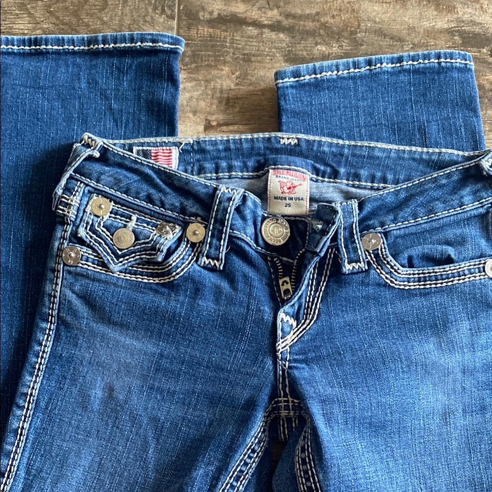 True Religion Blue Straight Leg Jeans Classic Style